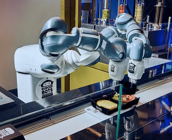 flex picker burger robot