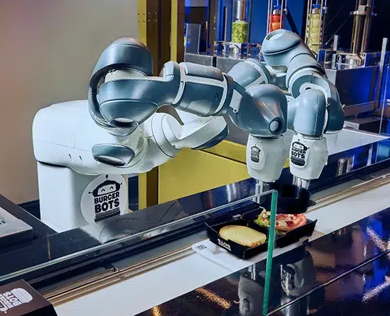 flex picker burger robot