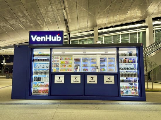 VenHub launches Smart Retail Store at LAX/Metro Transit Center at Los Angeles International Airport June 6, 2025. Photo provided by VenHub.