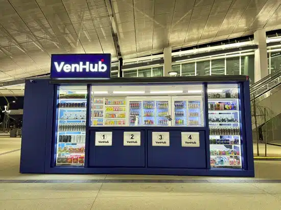 VenHub launches Smart Retail Store at LAX/Metro Transit Center at Los Angeles International Airport June 6, 2025. Photo provided by VenHub.