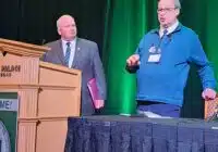 Bruce Renard introduces Congressman Scott Fitzgerald at NAC 2025.