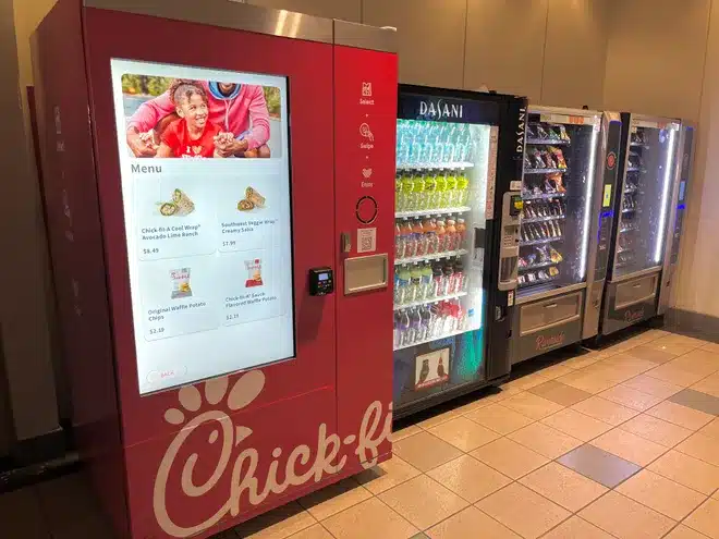 chick-fil-a temperature controlled vending machine