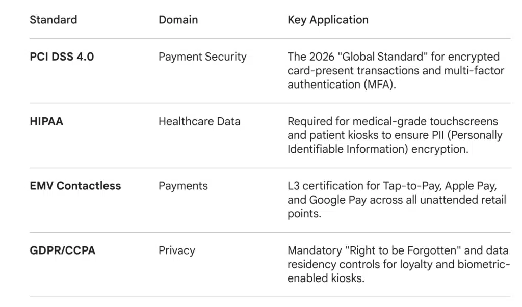 Table 2: Data Security & Transaction Integrity